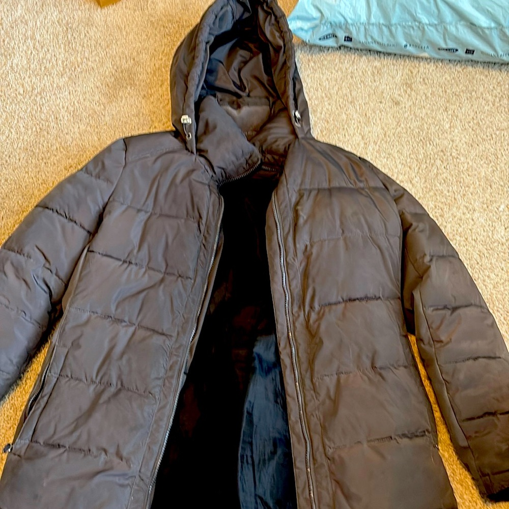 Andrew Marc Puffer Winter Jacket - grey, size medium. Barely ever worn!